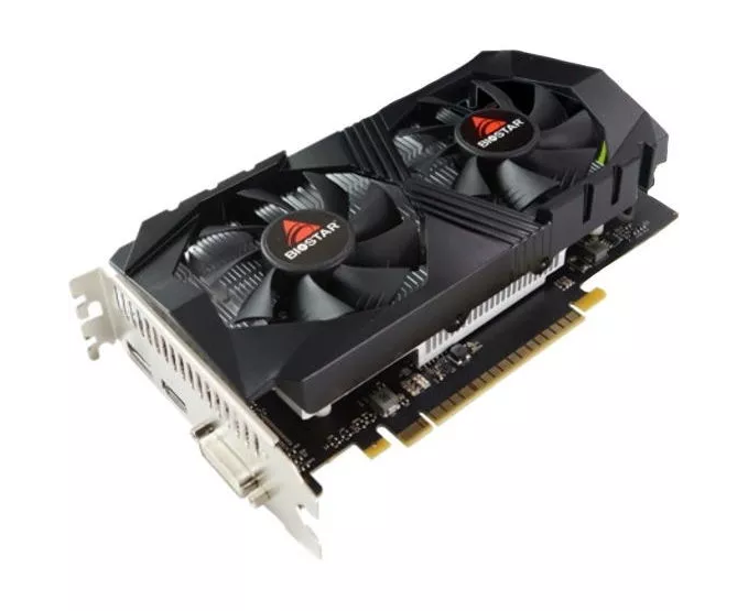 Видеокарта Biostar Nvidia Ge Force GTX 1050 TI GTX1050 Ti-4 GB (VN1055 TF41) PCI-E 4 Gb 128bit GDDR5 1291/7008 DV Ix1 HDM Ix1 D Px1 HDCP Ret