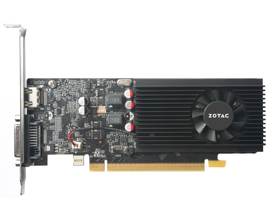 Видеокарта Zotac Ge Force GT 1030 (ZT-P10300 A-10 L) 2 GB GDDR5 ,64bit, HDCP, HDMI/DVD-D, RTL