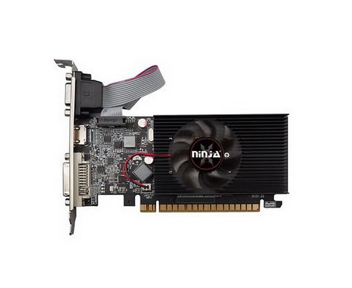 Видеокарта Ninja (Sinotex) GT610 NF61 NP023 F PCIE (48 SP) 2 G 64-bit DDR3 DVI HDMI CRT