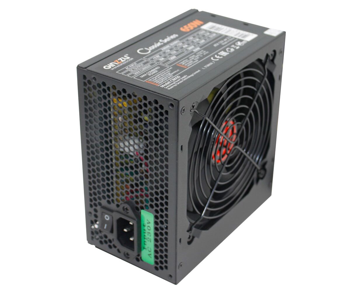 Блок питания Ginzzu CB650 12 CM black