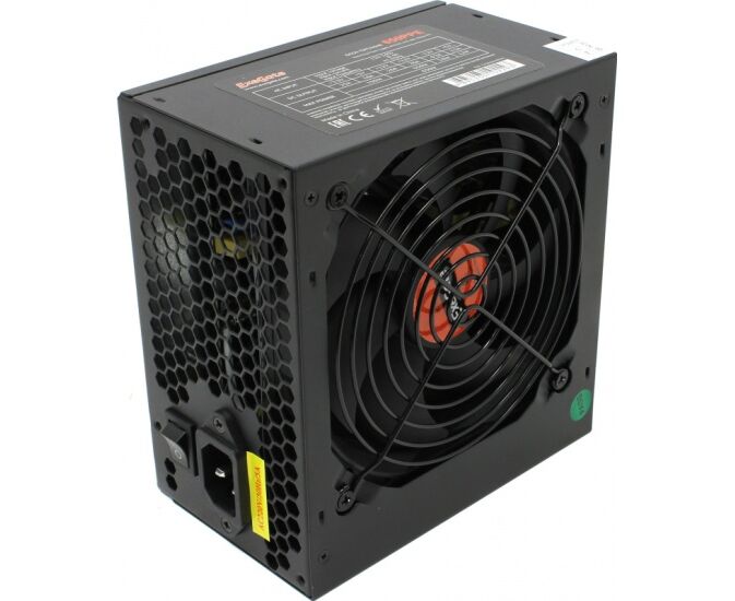 Блок питания Exe Gate EX260644 RUS 650 W 650 PPE (ATX, APFC, 12cm fan, 24pin, (4+4)pin, PC Ie, 5x SATA, 3x IDE, FDD, black)