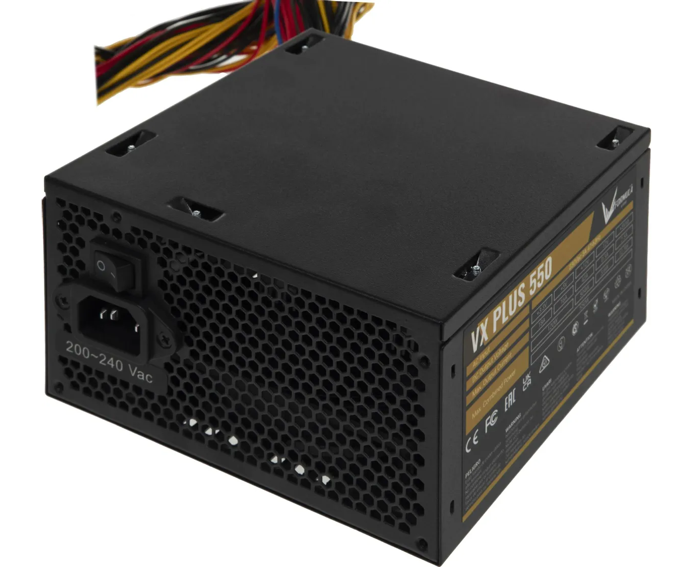 Блок питания Formula AC VX Plus (VX Plus 550 W) ATX 550 W (20+4pin) 120mm fan 3x SATA RTL