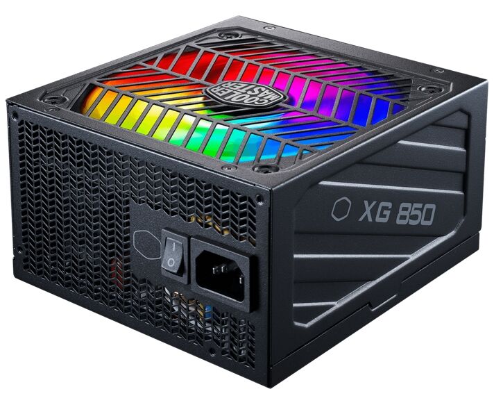Блок питания Cooler Master XG850 Plus Platinum (MPG-8501-AFBAP-XEU) Power Supply, 850 W, ATX, 135mm, 24pin, 12x SATA, 6x PCI-E(6+2), APFC, RGB, 80+