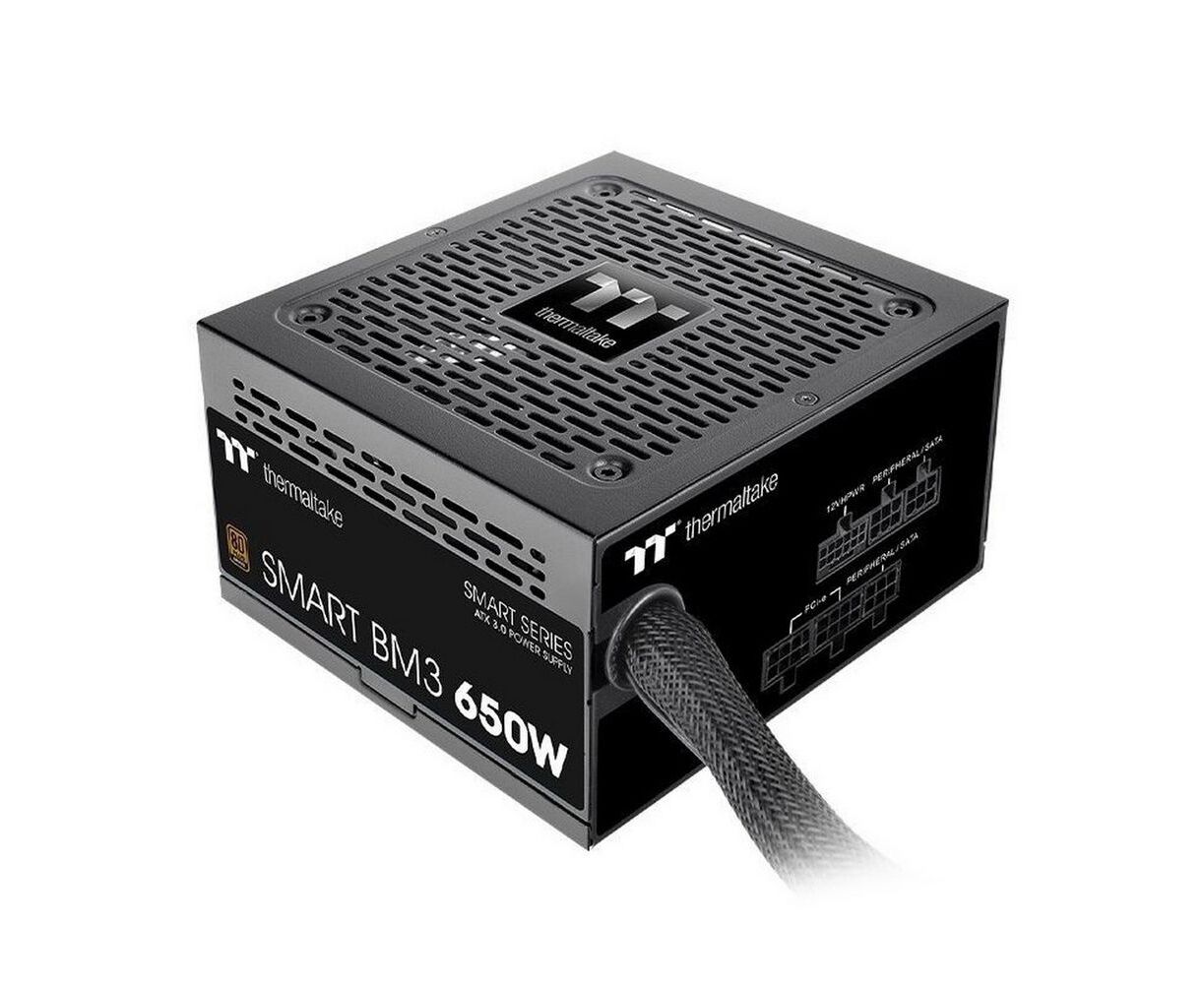 Блок питания Thermaltake Smart BM3 650 (PS-SPD-0650 MNFABE-3)/Semi Modular/Non Light/Full Range/Analog/80 Plus Bronze/EU/JP Main CAP/All Flat Cables
