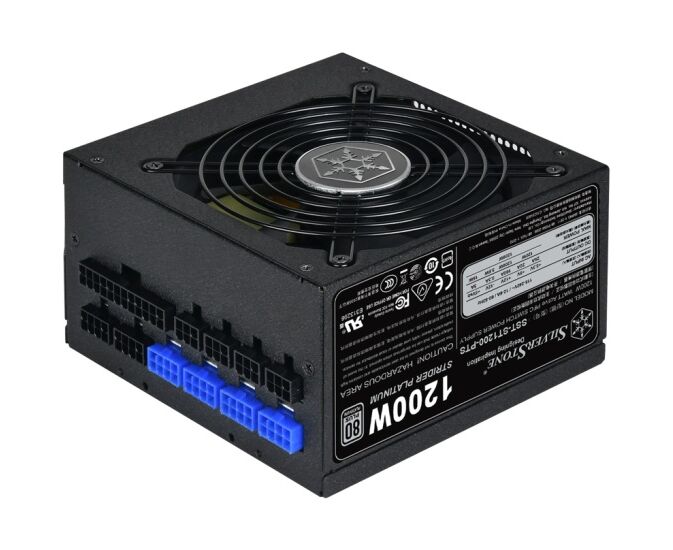 Блок питания Silverstone Strider Platinum Series SST-ST1200-PTS , 1200 W 80 Plus Platinum, ATX PC Power Supply, 120mm HYB quient fan, 140mm depth