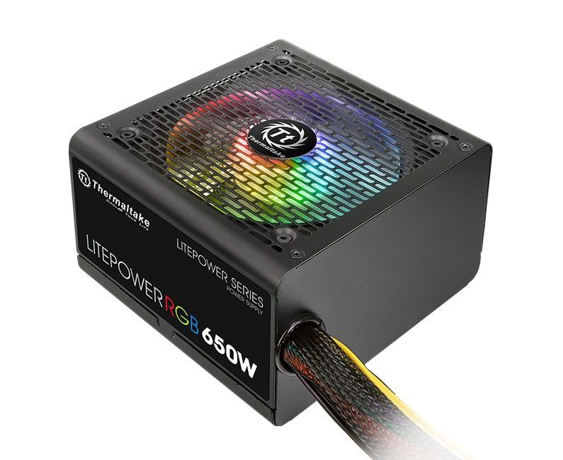 Блок питания Thermaltake Litepower RGB 650 W (PS-LTP-0650 NHSANE-1) v2.3, A.PFC, 80 Plus , Fan 12 cm, Retail