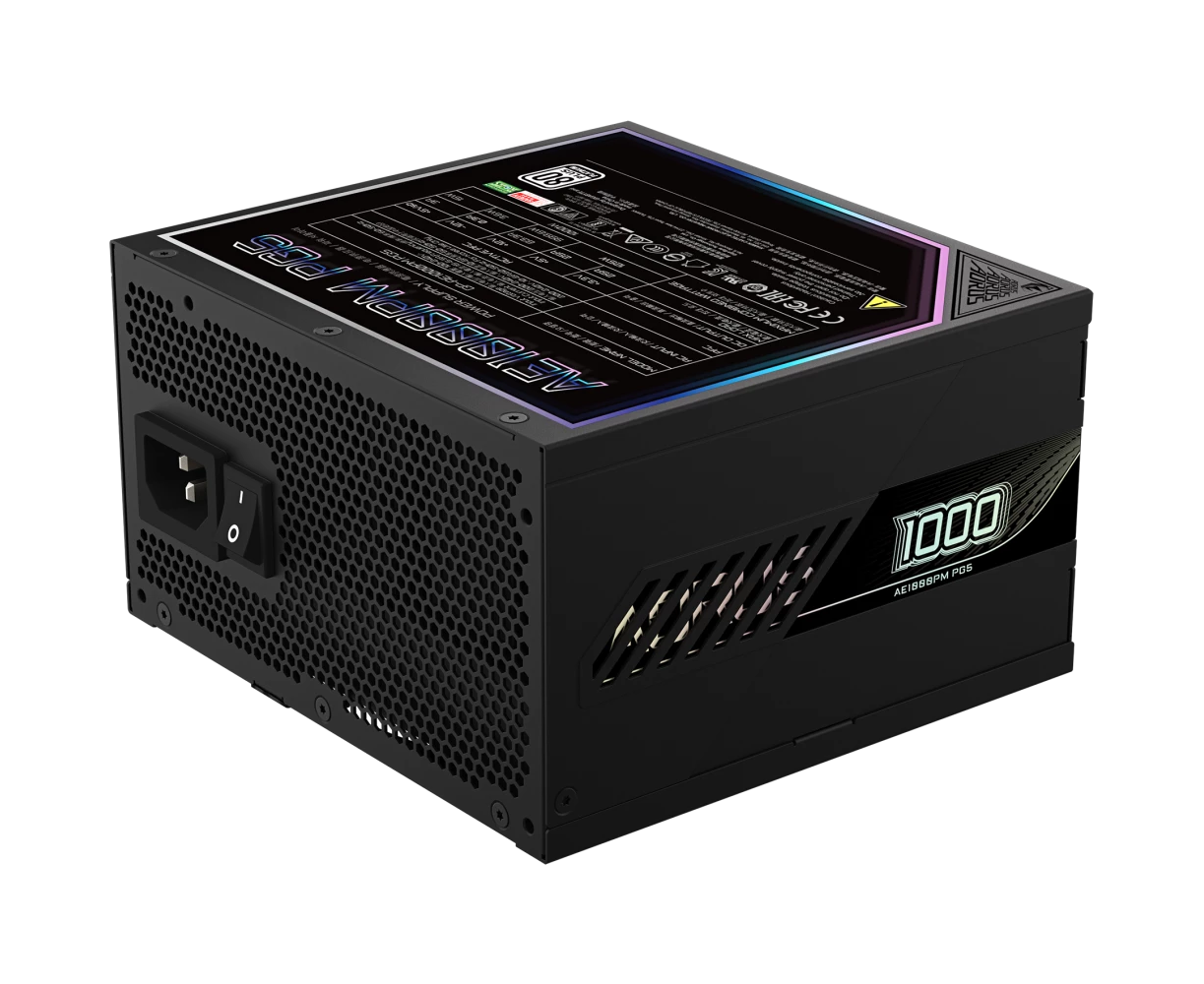 Блок питания GIGABYTE GP-AE1000 PM PG5, Gen.5, 1000 Вт, 120мм, черный, retail