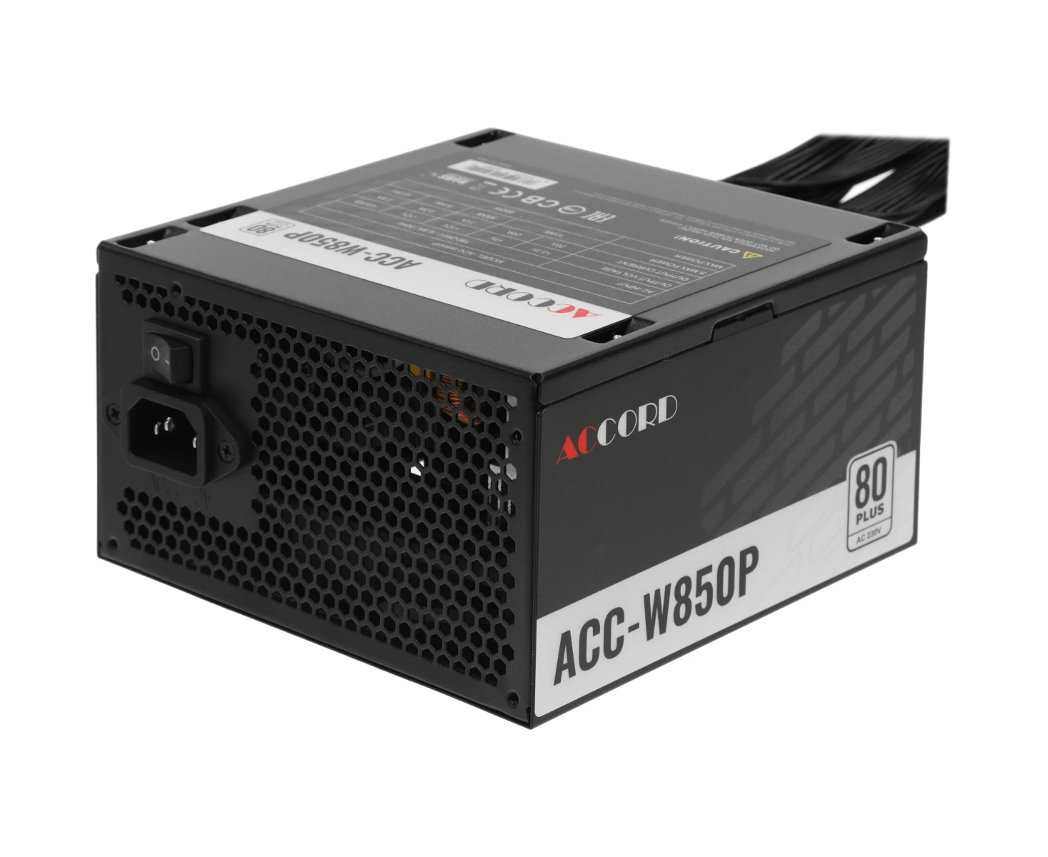 Блок питания Accord ACC-W850 P, 850 Вт, 120мм, retail