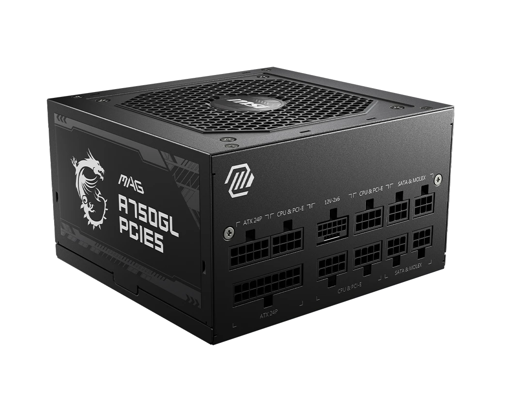 Блок питания MSI MAG A750 GL PCIE5, ATX 750 W