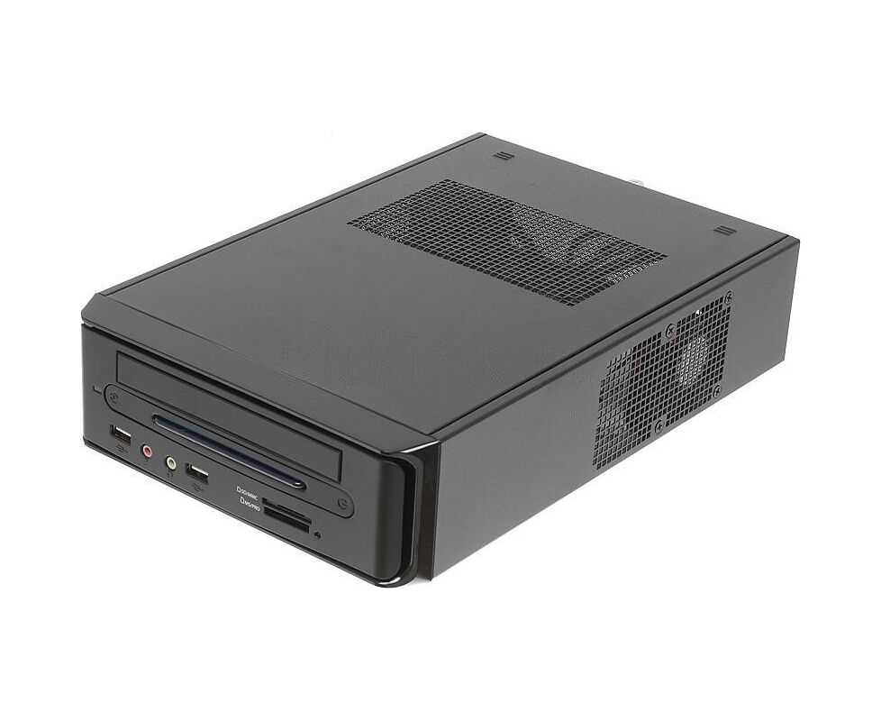 Корпус Link World LC-820-01 B LW1-65 W черный 65 W mini ITX 2x USB2.0 audio Card Reader ext