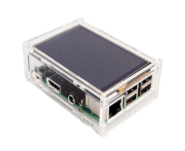 Корпус ACD RA147 Acrylic Case w/ 3.5 inch LCD hole for Raspberry Pi 3
