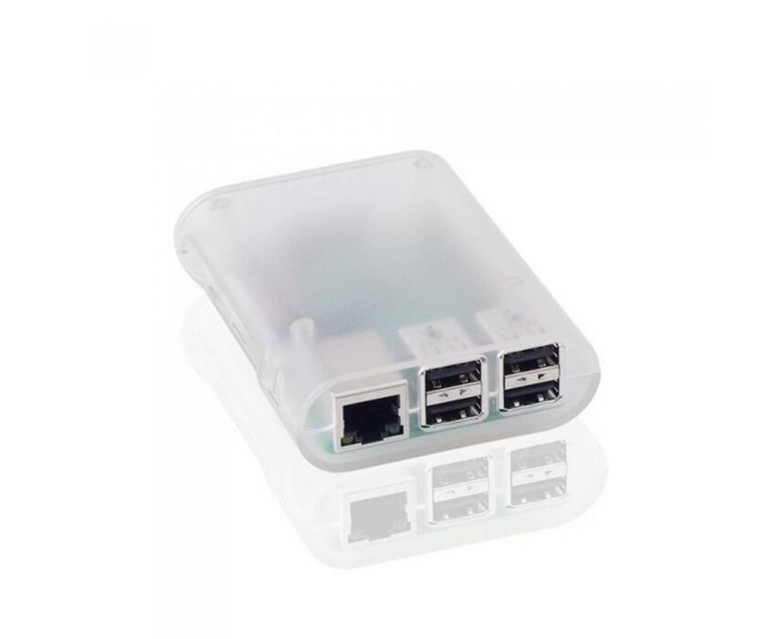 Корпус ACD RA076 Transparent ABS Plastic Injection Molding case with Stripe for Raspberry Pi 3 B