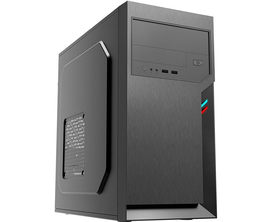 Корпус FL-702-FZ450, m ATX, БП 450 W, 1x5.25 EXT, 1x3.5 EXT, 2x3.5 INT, 2x USB2.0, HDA, w/o FAN, w/1.2m EU pwr cord