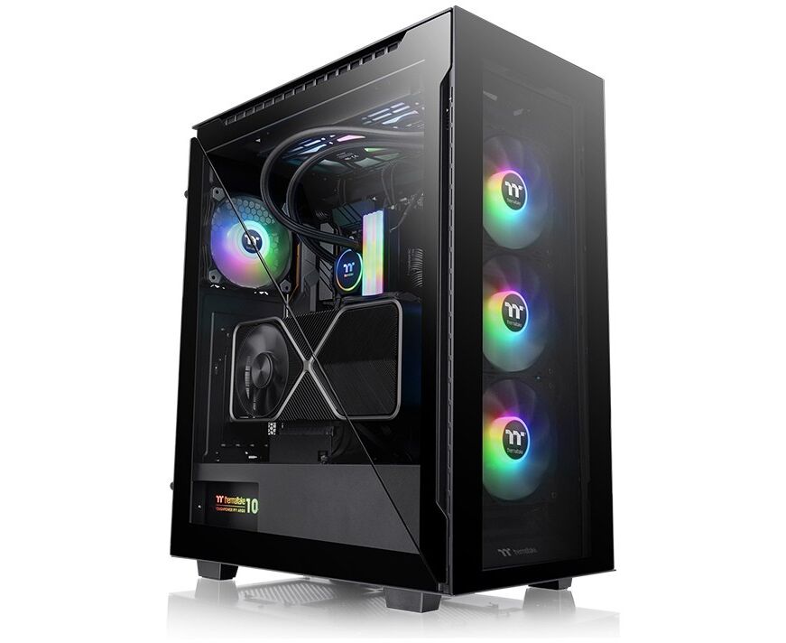 Корпус Thermaltake Divider 500 TG CA-1 T4-00 M1 WN-01 черный без БП ATX 3x120mm 3x140mm 2x USB3.0 audio bott PSU