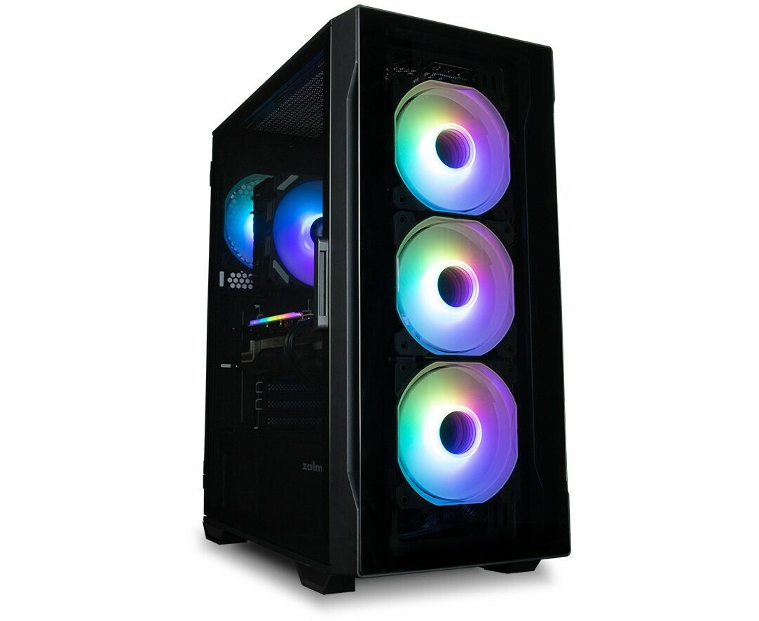 Корпус Zalman I3 Neo TG Black Midi Tower (ATX, front mesh, TG window, USB2.0 x1, USB3.0x2, 4x120mm RGB fan, без БП)
