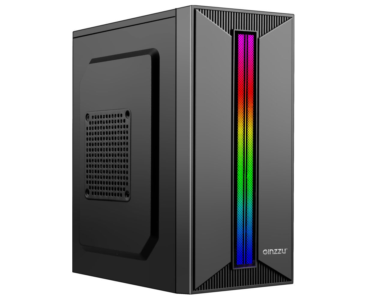 Корпус Ginzzu B350 2*USB 2.0,AU RGB
