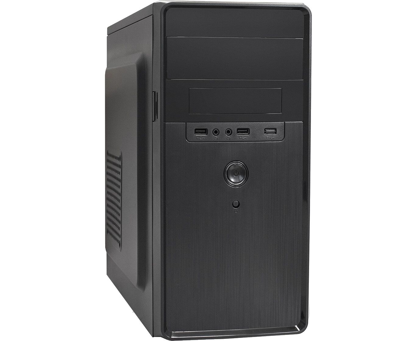 Корпус Minitower Exe Gate EX286412 RUS BA-309 (m ATX, без БП, 2*USB, HD аудио, черный)