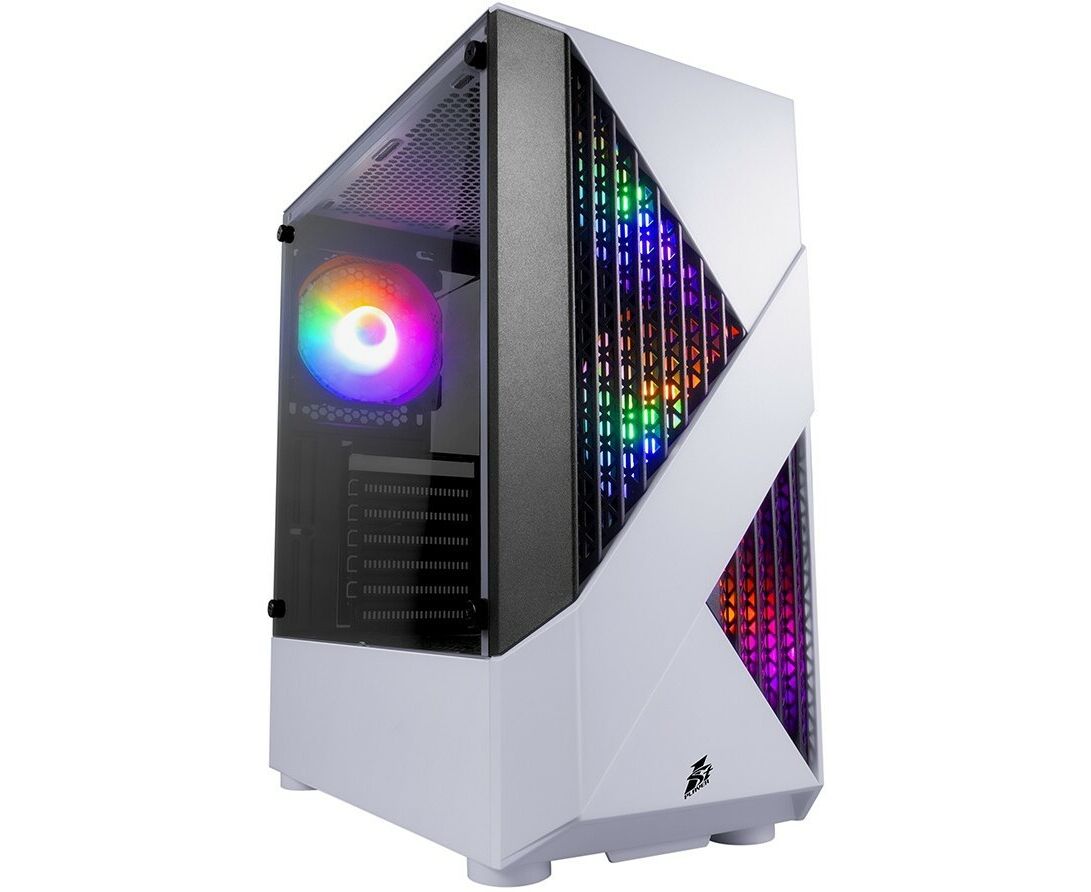 Корпус 1 STPLAYER FIREROSE F3-A White, ATX, TG, 4x120mm LED fans inc. (Корпус 1 STPLAYER FIREROSE F3-A Black, ATX, TG, 4x120mm LED fans inc. (F3-A-WH-4 F1)