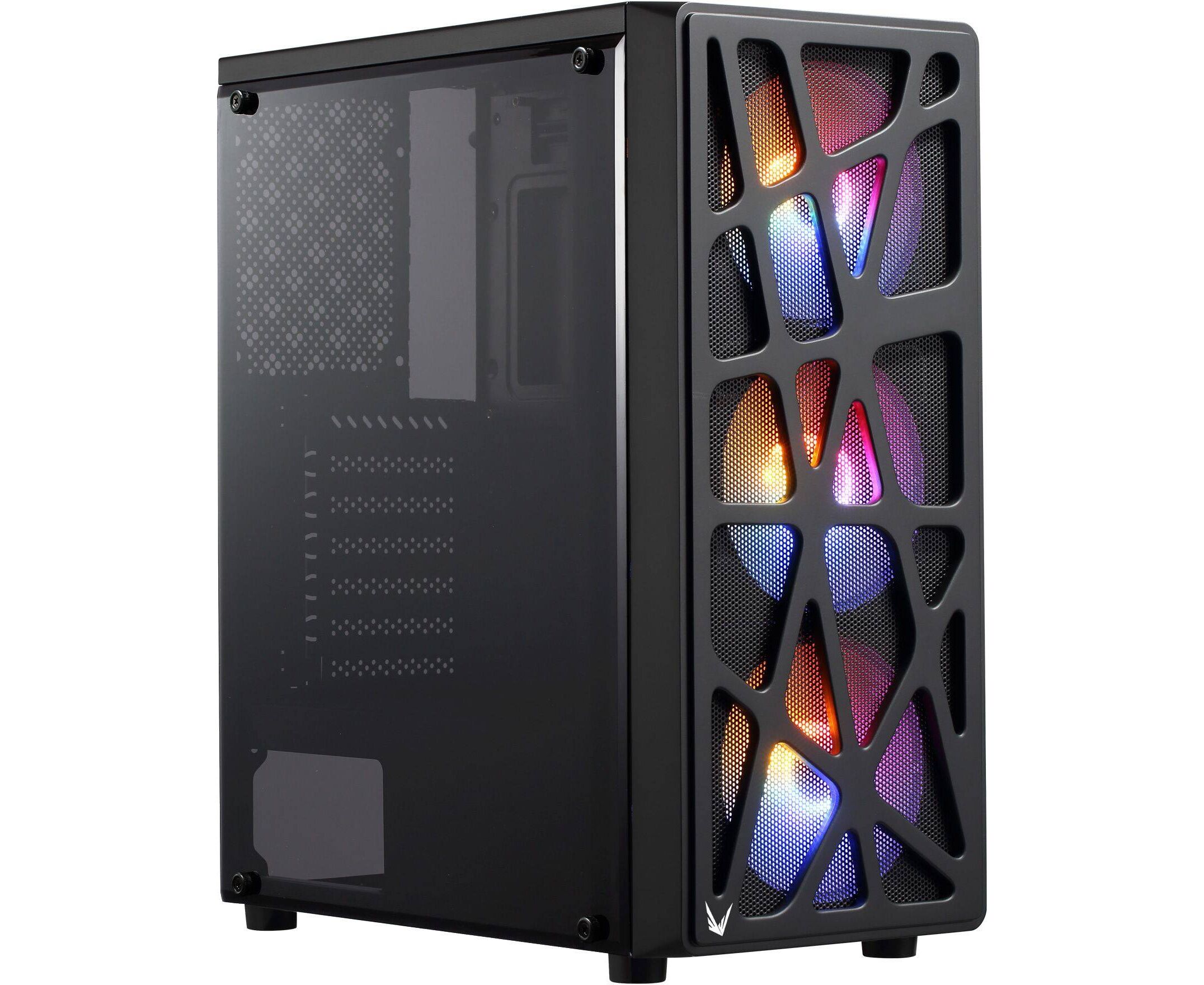 Корпус Formula Mana черный без БП ATX 6x120mm 2x USB2.0 1x USB3.0 audio bott PSU