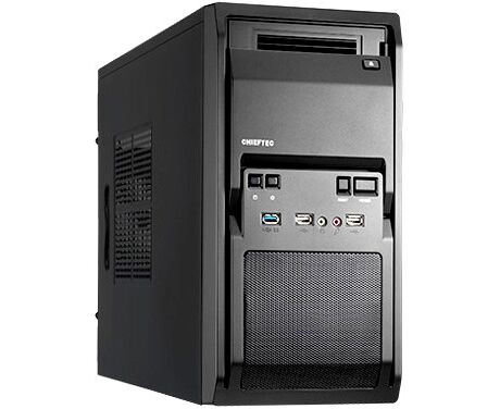 Корпус CHIEFTEC Libra LT-01 B-OP без БП, черный, m ATX
