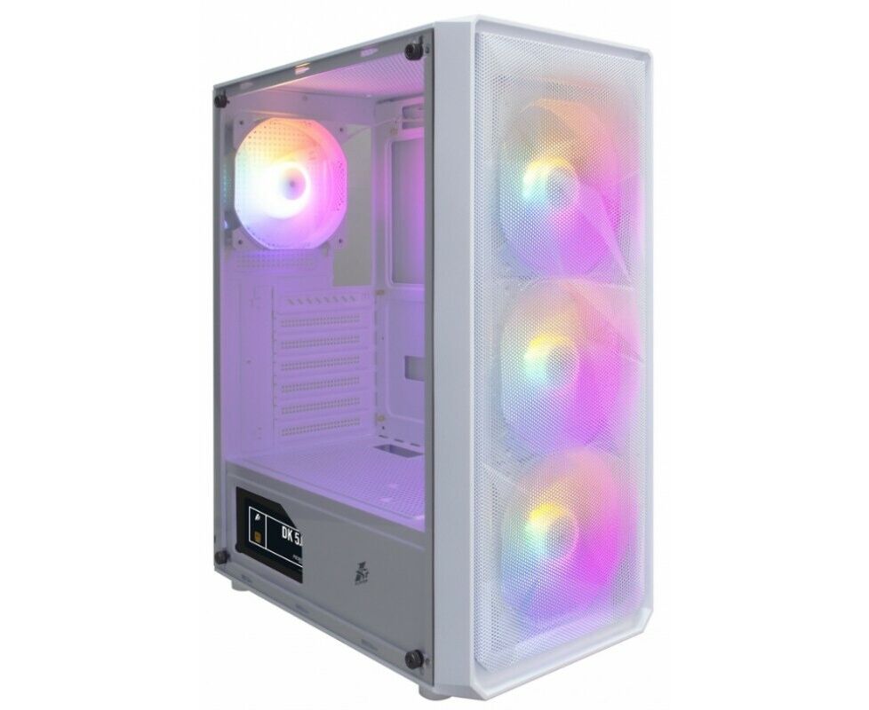 Корпус 1 STPLAYER FD3 White (FD3-WH-4 F1-W)/ ATX / 4x120mm LED fans inc.