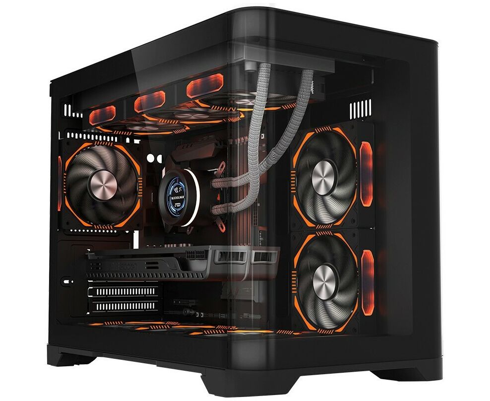 Корпус 1 STPLAYER Uview UV6 Black (UV6-BK) / m ATX