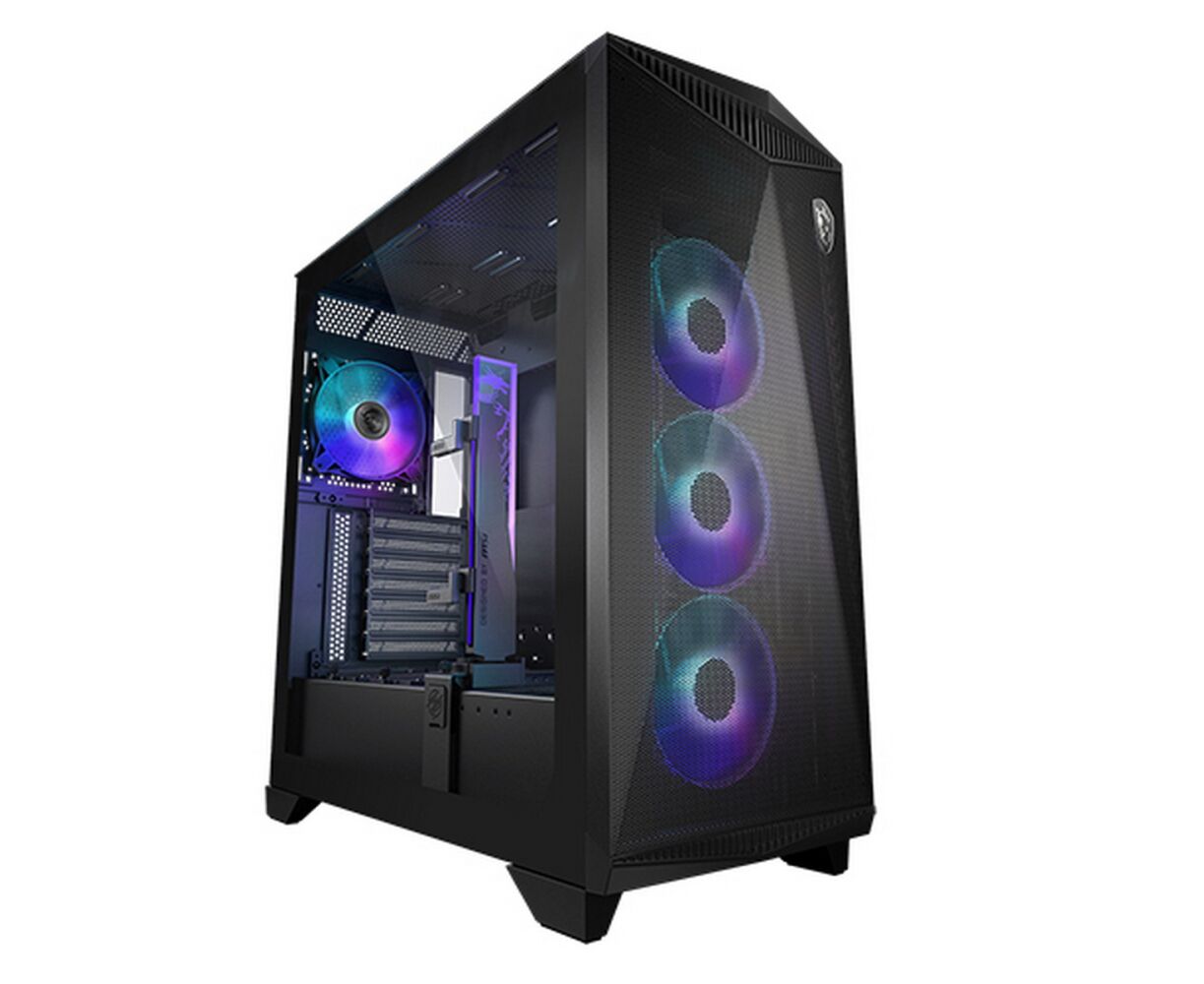Корпус MSI MPG Gungnir 300 R Airflow (306-7 G21 R21-W57) Midi Tower, EATX, 2x USB 3.2 Gen 1, 1x USB 3.2 Gen2 Type-C,4x120mm PWM ARGB Fan
