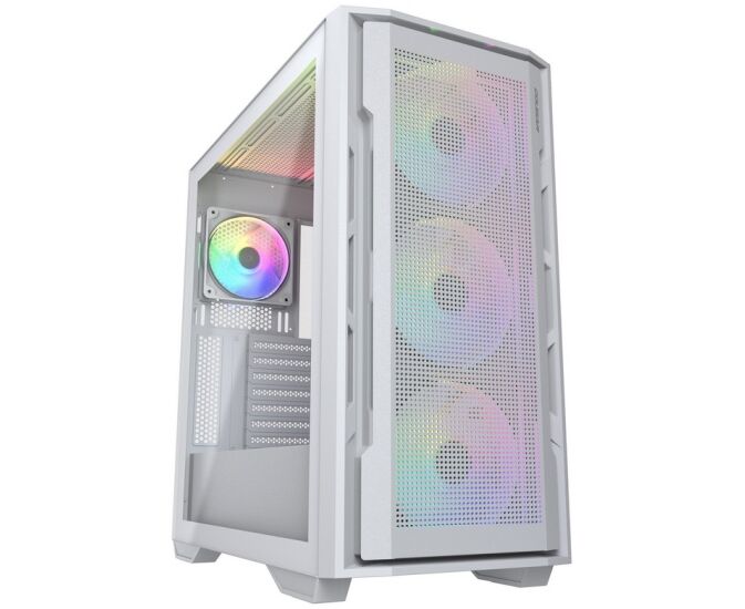 Корпус Cougar Uniface X RGB V2 White, 4x140mm ARGB PWM Fan, ARGB PWM Fan Hub, без БП, E-ATX