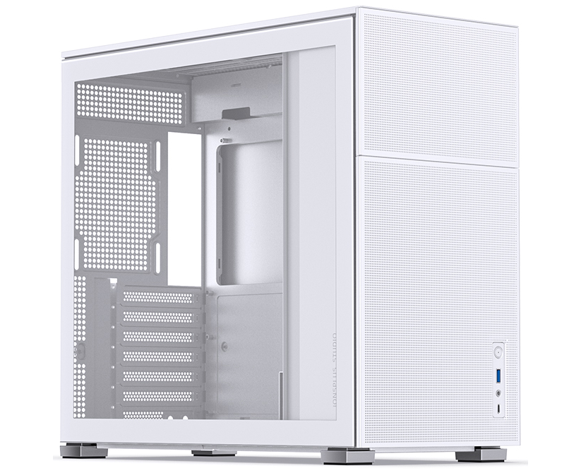 Корпус JONSBO D41 Mesh White без БП, боковая панель из закаленного стекла, mini-ITX, micro-ATX, ATX, белый