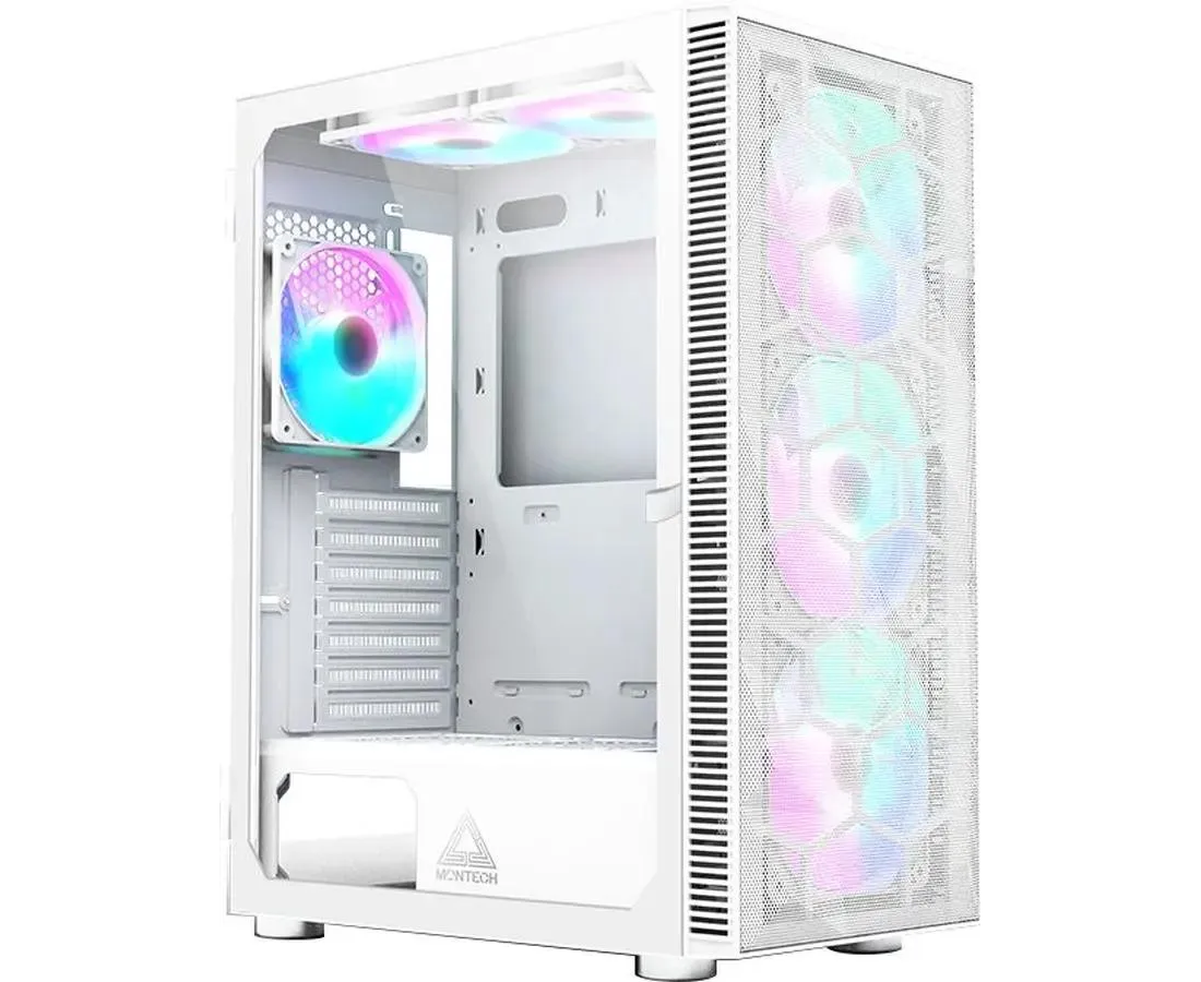 Корпус Montech X3 Mesh White (X3 MW) / ATX / 3x140mm 3x120mm FRGB fans
