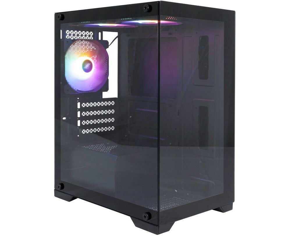 Корпус 1 STPLAYER Miku Mi2 Black (Mi2-BK-3 F1) / m ATX / 3x120mm LED fans