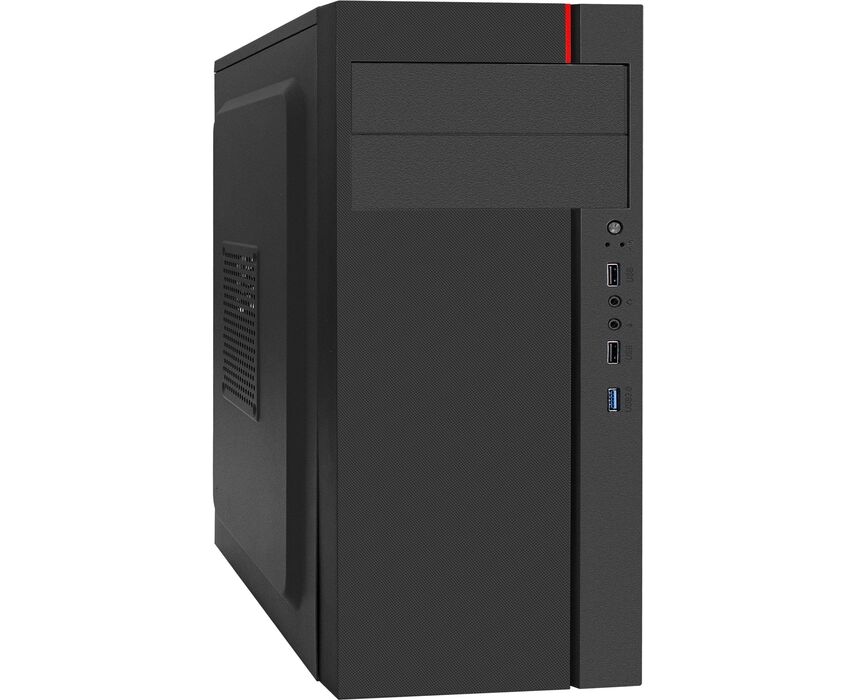 Корпус Exe Gate AA-440 U Miditower (ATX, без БП, 2*USB+1*USB3.0, аудио, черный)