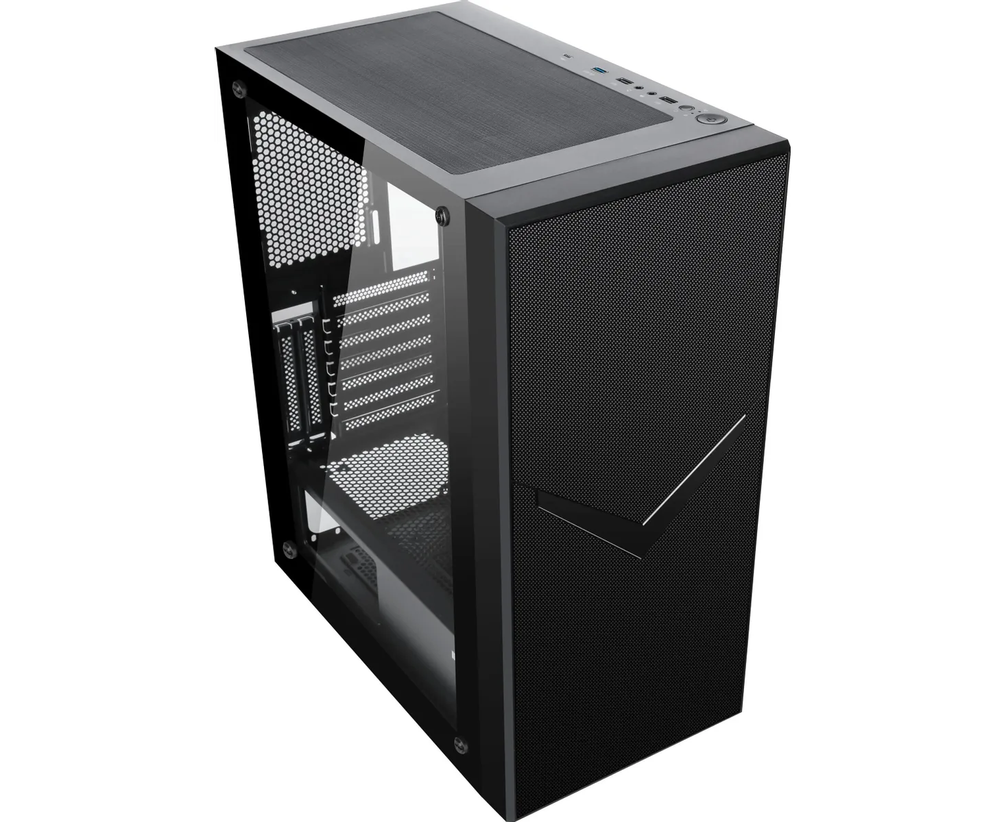 Корпус Accord 3501 черный без БП ATX 2x USB2.0 1x USB3.0 1x USB3.1 audio bott PSU