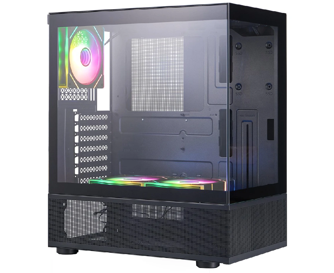 Корпус 1 STPLAYER MIKU ARGB Black (Mi7-A-BK-2 FC7 R-1 FC7) ATX 3x120mm ARGB fans