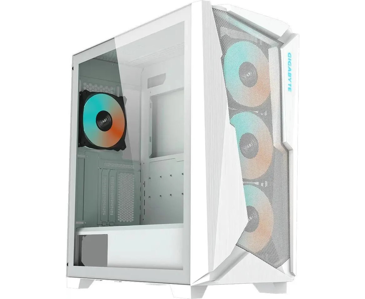 Корпус Gigabyte C301 GW белый (28300-GC301 W-2 CKR) без БП ATX 4x120mm 4x140mm 2x USB3.0 audio bott PSU