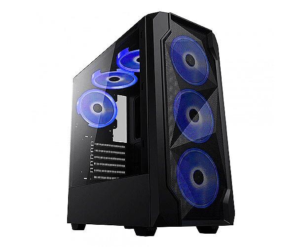 Игровой корпус: De Tech DT-8010 Black (Blue LED)