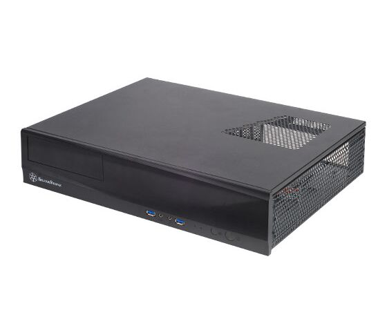 Корпус Silverstone Milo ML03 B SST-ML03 B Black, Slim HTPC m ATX, USB3.0, Audio, без БП
