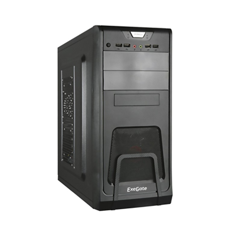 Корпус Exegate EX278393 RUS Miditower Exegate CP-603 Black, ATX, , 2*USB+2*USB3.0, Audio