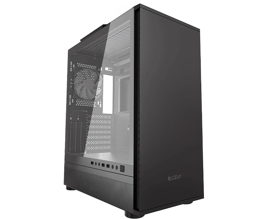 Корпус Pc Cooler IE200 BK, без БП, Tempered Glass Full Tower, Black, TG, SPCC, 1x120mm ARGB E-ATX, ATX, m ITX 180/380/220mm 4x2.5", 2x3.5",