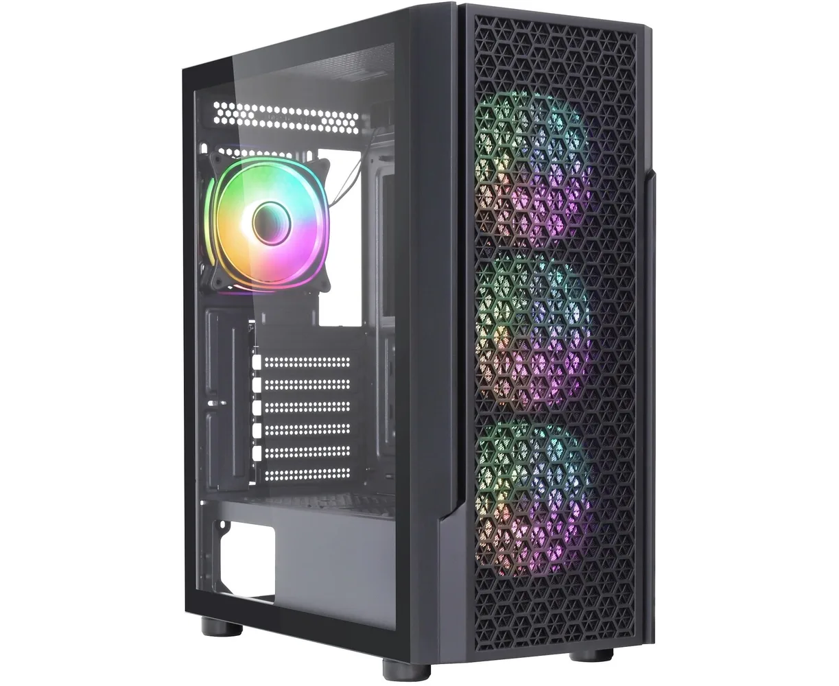 Корпус Accord 3312 (ACC-3312) черный без БП ATX 2x USB2.0 1x USB3.0 audio bott PSU