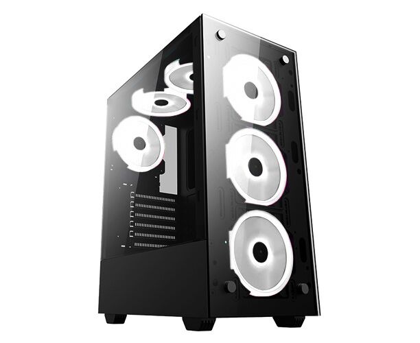 Игровой корпус: De Tech DT-8012 Black (White LED)