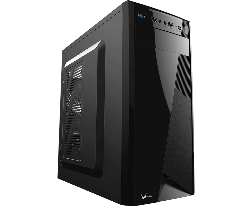 Корпус FORMULA (AEROCOOL) CS-1101 black Midi Tower (ATX, m ATX, mini ITX, без БП, 2х USB2.0+USB3.0)