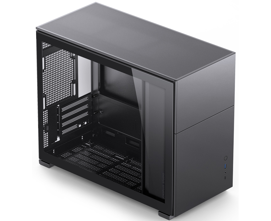 Корпус Jonsbo D31 STD Black без БП, боковая панель из закаленного стекла, mini-ITX, micro-ATX, черный