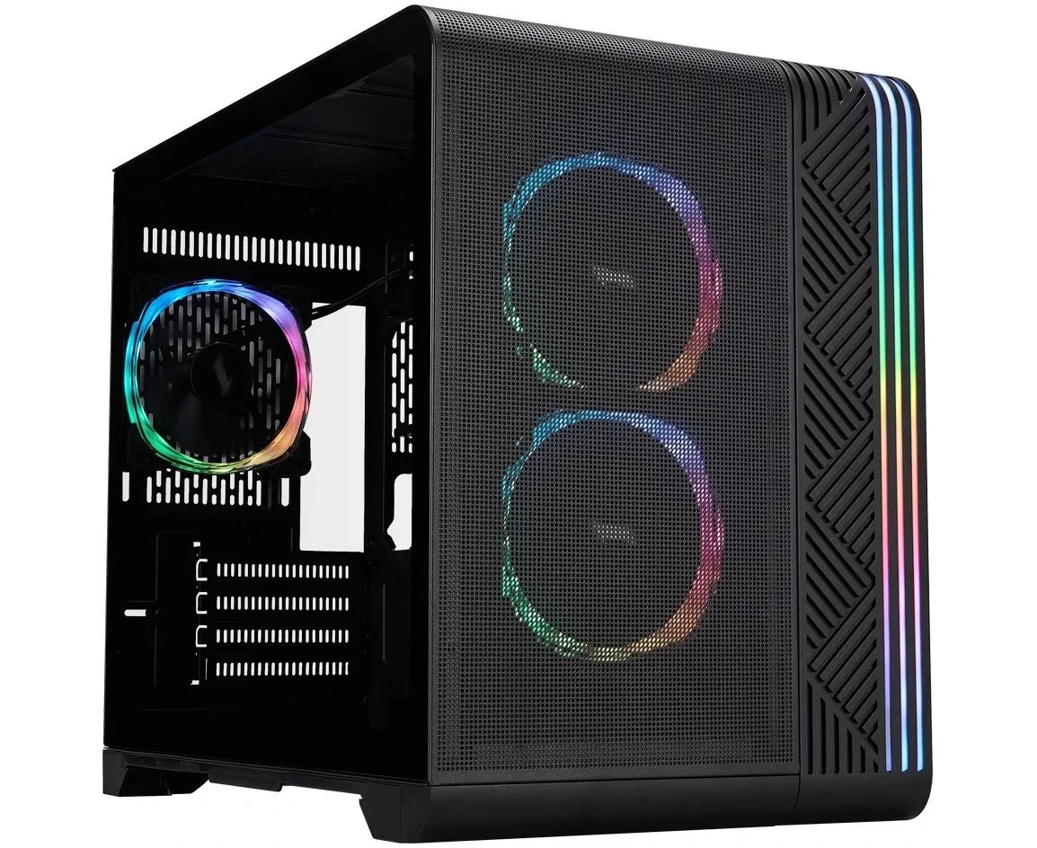 Корпус 1 STPLAYER VT6 ARGB Black (VT6-BK-3 FS7) / m ATX / 3x120mm ARGB fans