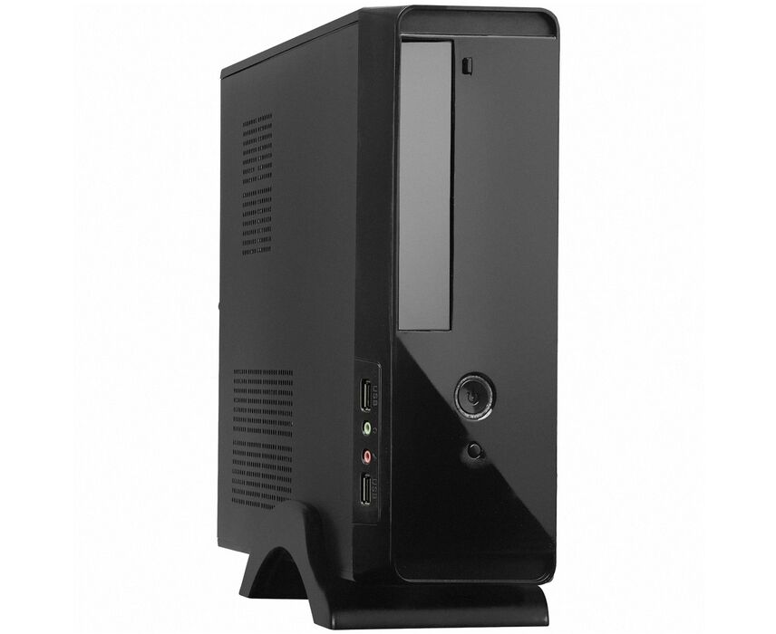 Корпус Exe Gate MI-209 Black (EX268700 RUS) mini ITX/m ATX, M400, 80mm, 2x USB, Audio
