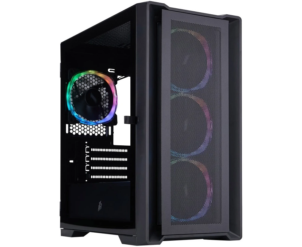 Корпус 1 STPLAYER Trilobite T4 MESH ARGB Black (T4-BK-4 FS7) / m ATX / 4x120mm ARGB fans