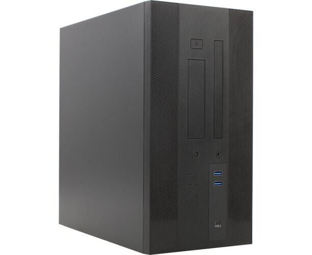 Корпус POWERMAN EK303 BK PM-450 SFX (6154288) U3.0*2+Type C+combo Audio