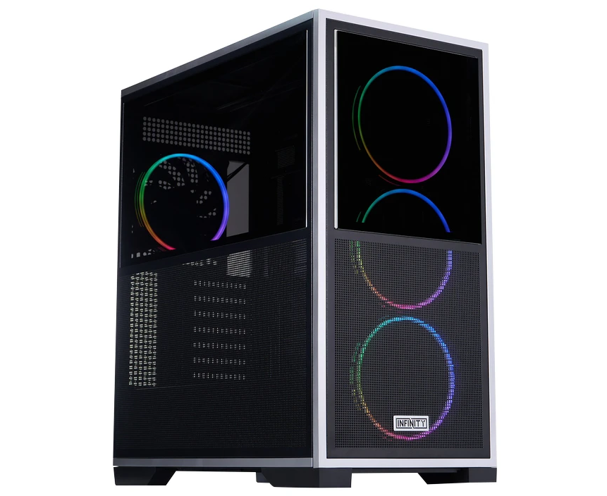 Корпус 1 STPLAYER Infinity IF8 ARGB Black (IF8-BK-4 FO7-14) / E-ATX / 4x140mm ARGB fans