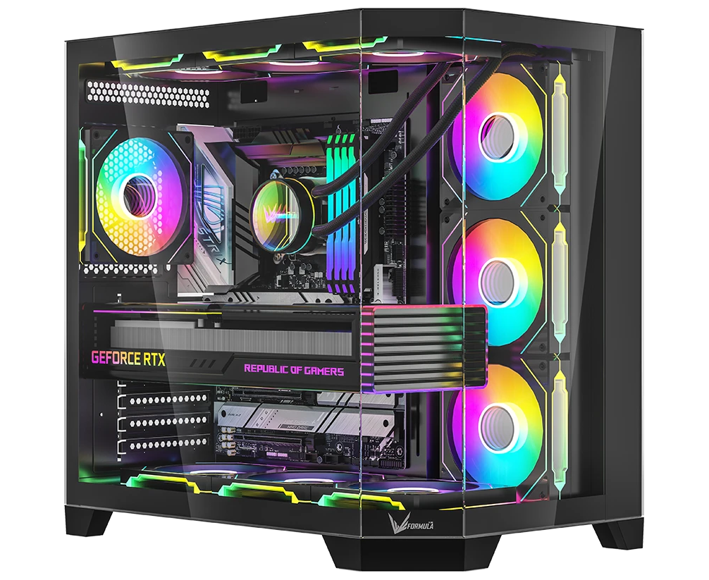 Корпус Formula Crystal Z6 Floe, ATX, без БП, черный