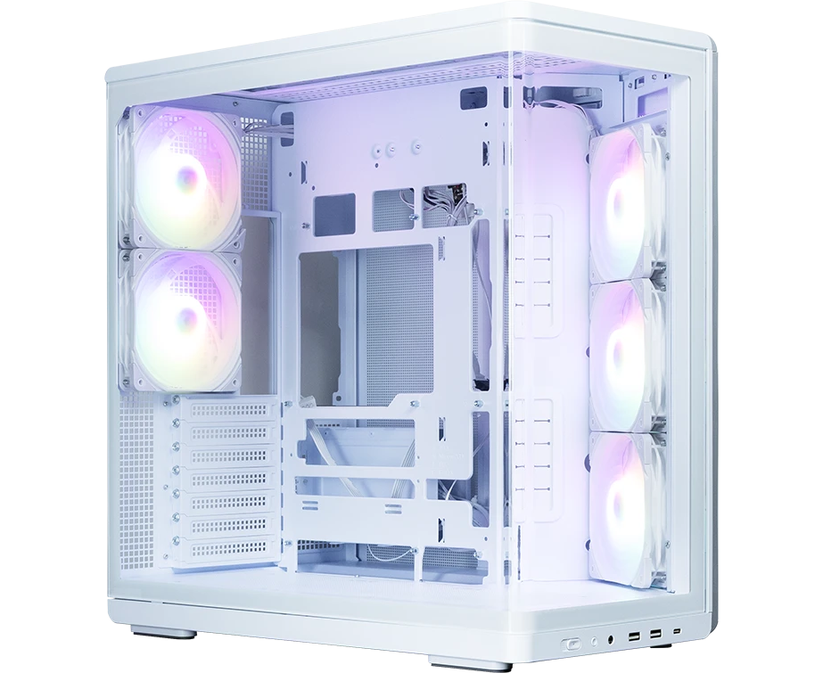 Корпус ZALMAN P60 White Midi Tower (ATX, без БП, 5x120mm ARGB fans, 1x USB Type C, 2x USB 3.0)